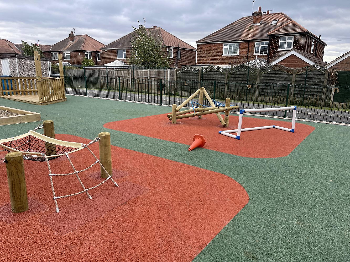 Landscaped play space at Warmsworth Primary School
